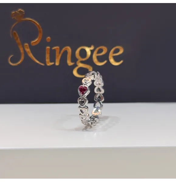 925 sterling silver ring with Swarovski zircon - (R-0268)