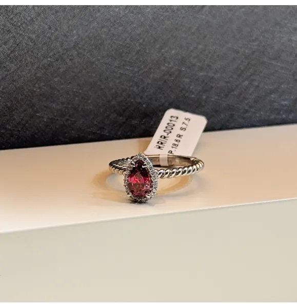 925 Sterling Silver Ring with Swarovski Zircon