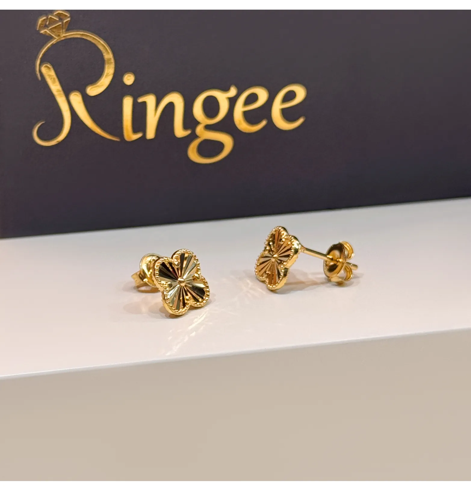 Turkish-made 925 sterling silver net earrings