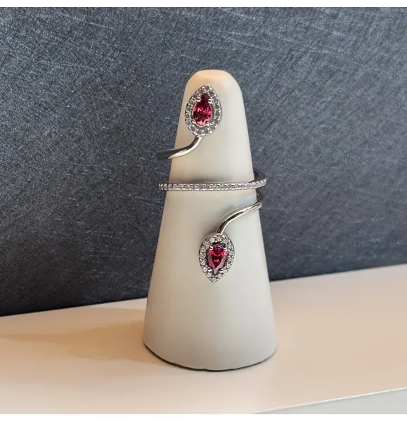 925 Sterling Silver Ring with Swarovski Zircon