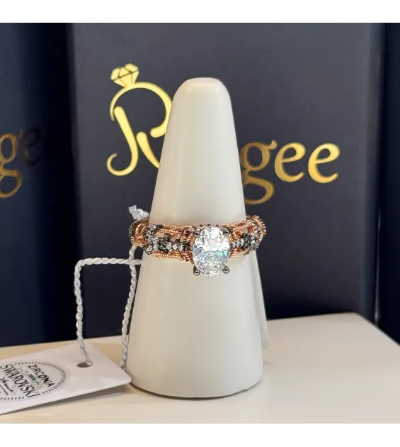 925 Sterling Silver Ring with Swarovski Zircon