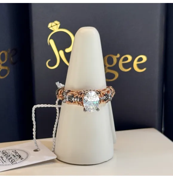 925 Sterling Silver Ring with Swarovski Zircon