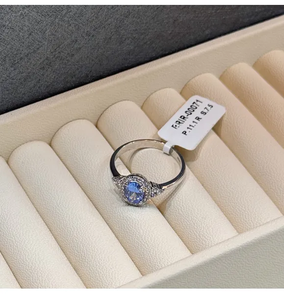925 Sterling Silver Ring with Swarovski Zircon