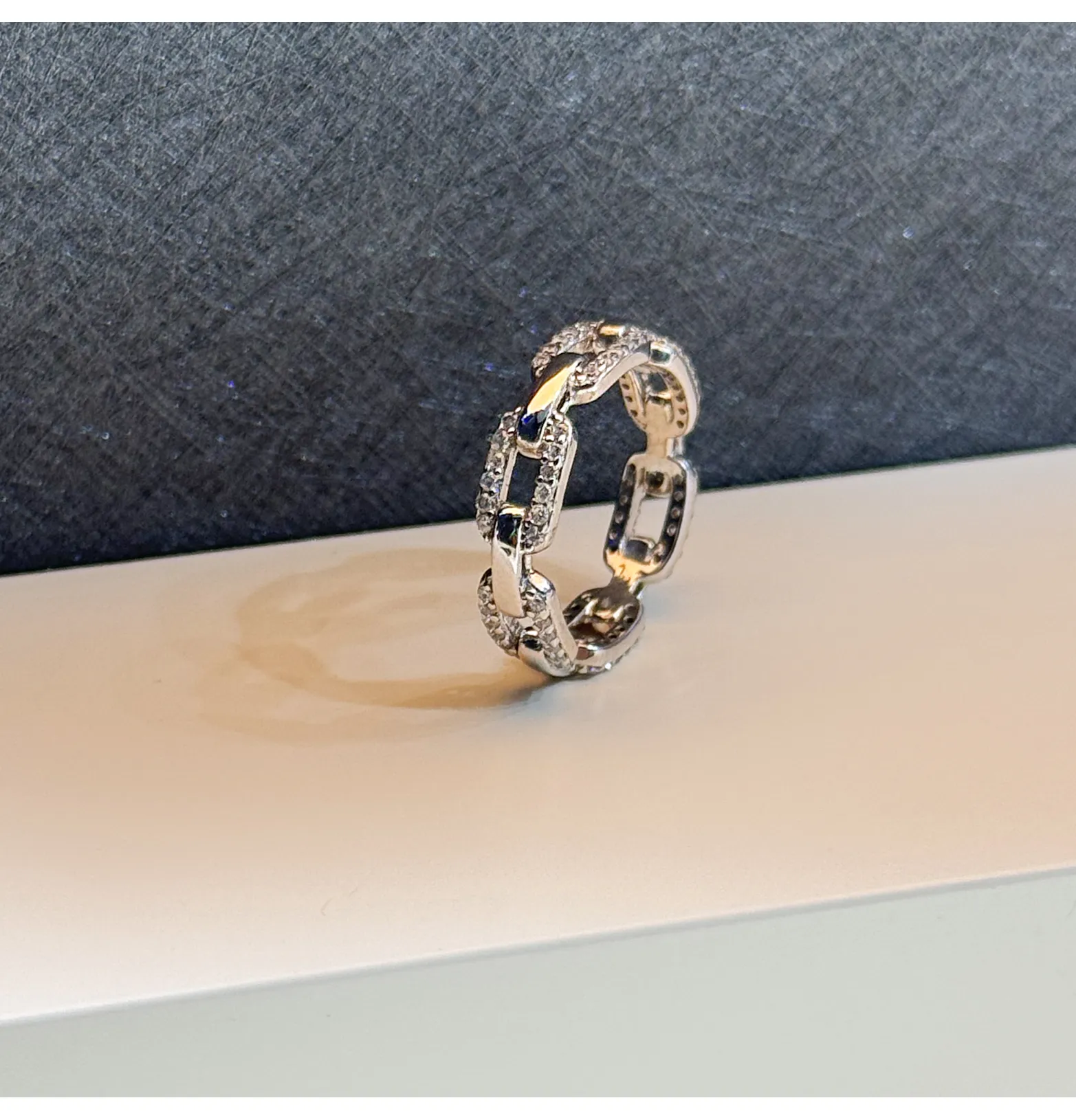 925 Sterling Silver Ring with Swarovski Zircon