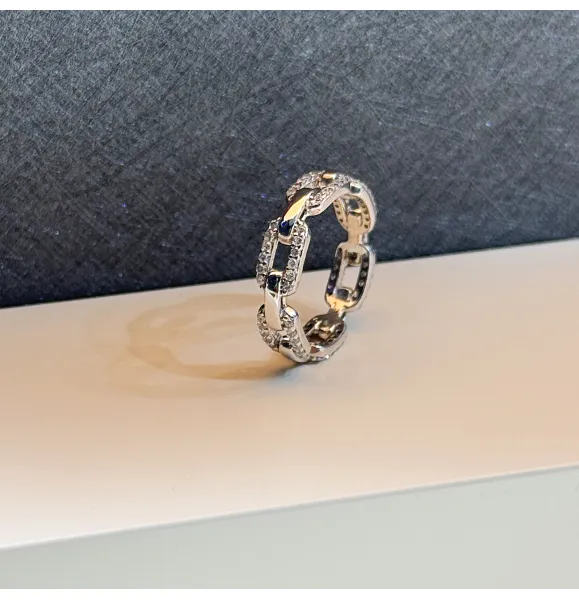 925 Sterling Silver Ring with Swarovski Zircon