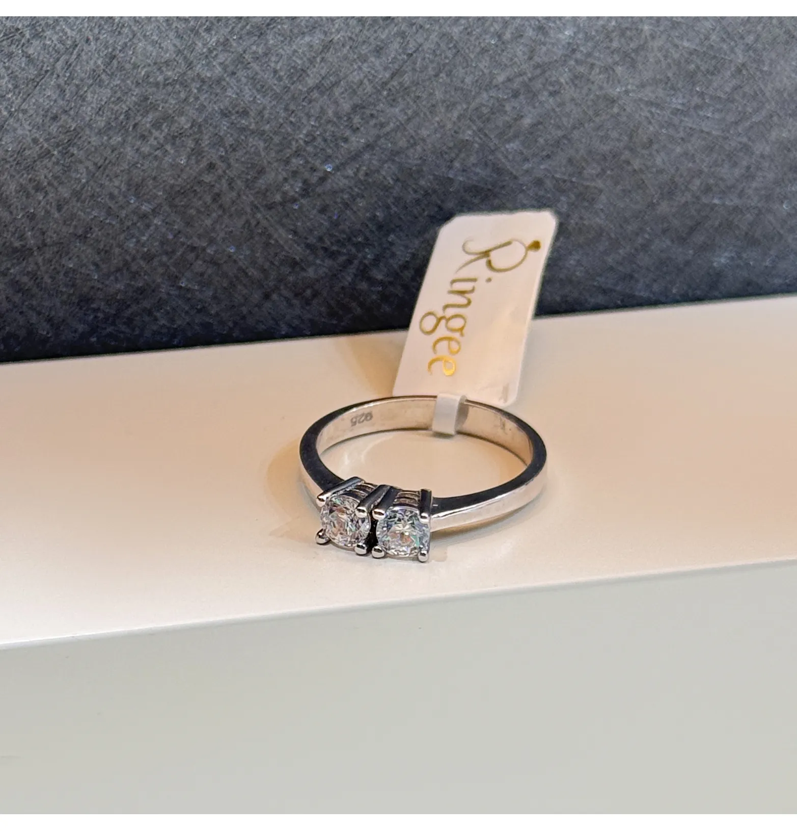 925 Sterling Silver Ring with Swarovski Zircon