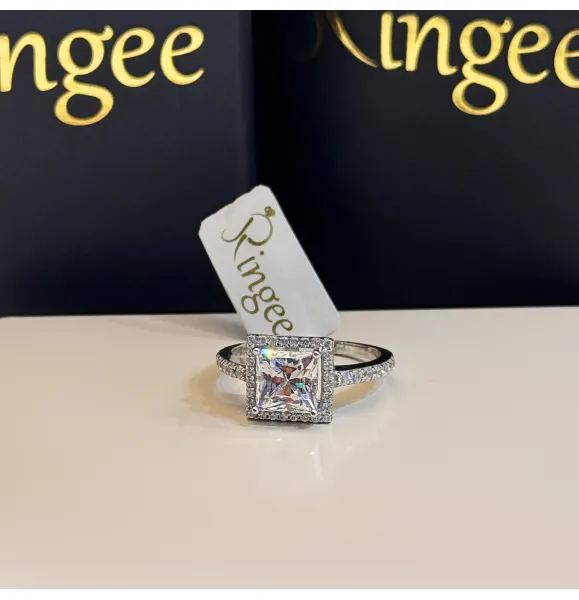 925 Sterling Silver Ring with Swarovski Zircon