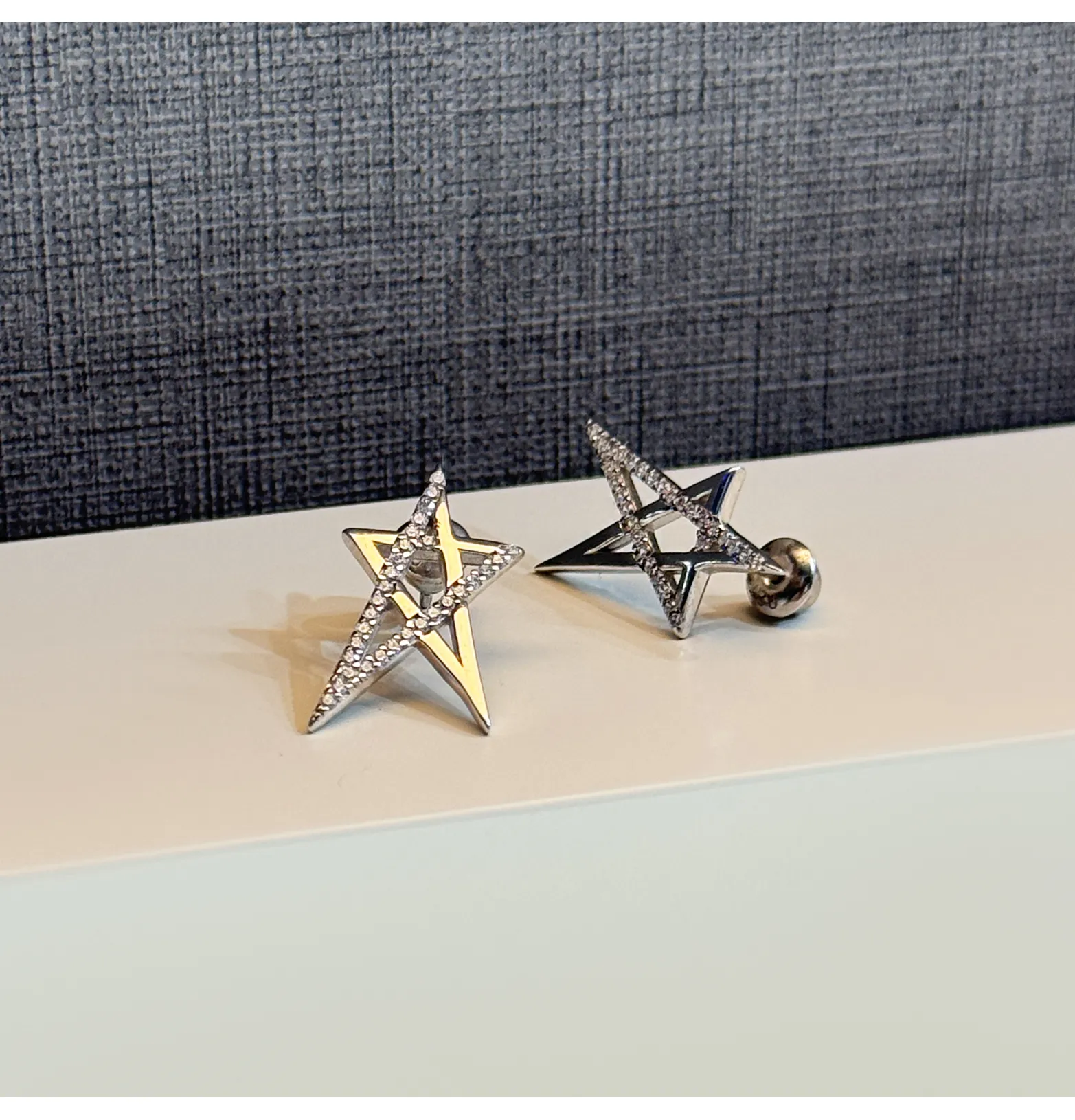 925 Sterling Silver Swarovski Zircon Hoop Earrings
