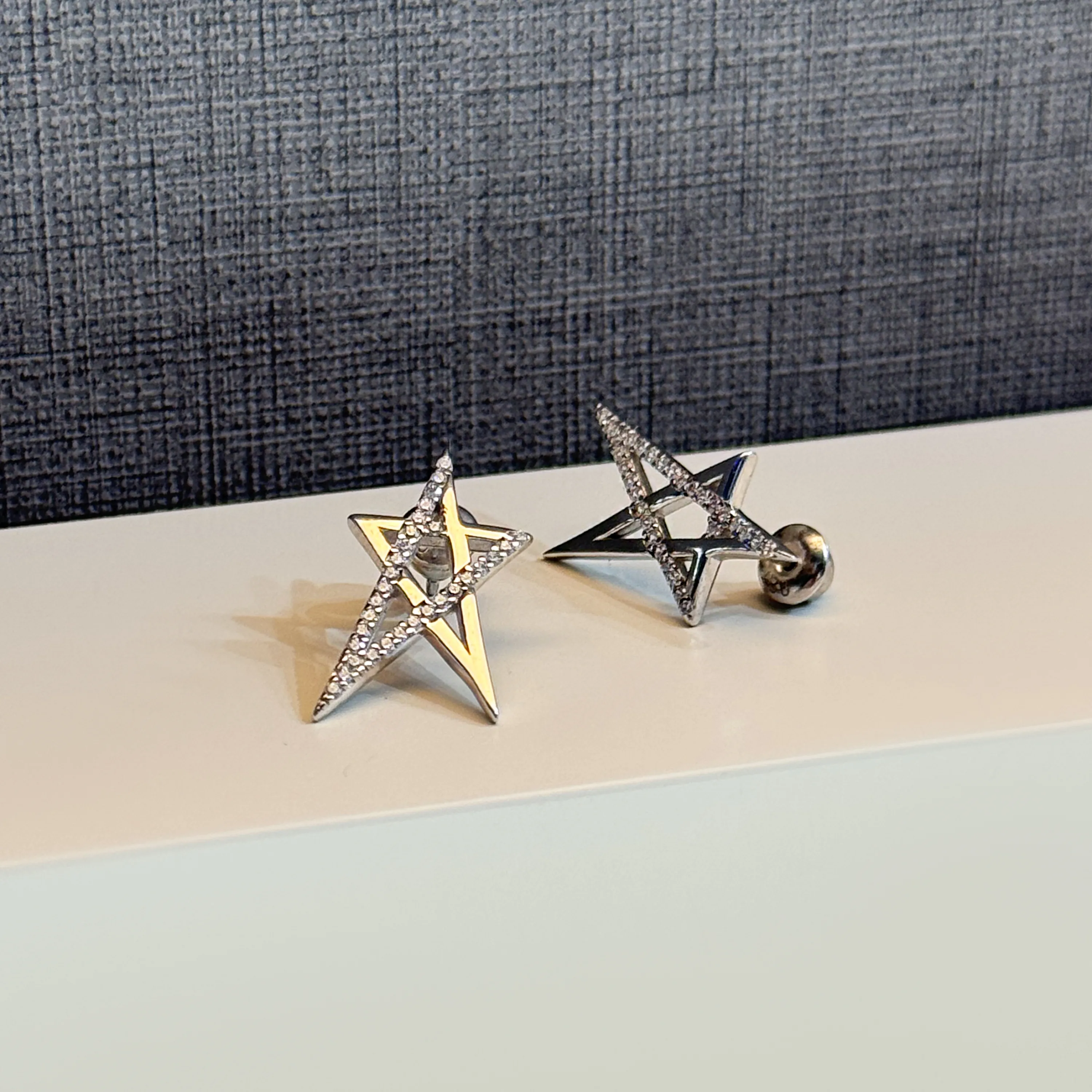 925 Sterling Silver Swarovski Zircon Hoop Earrings