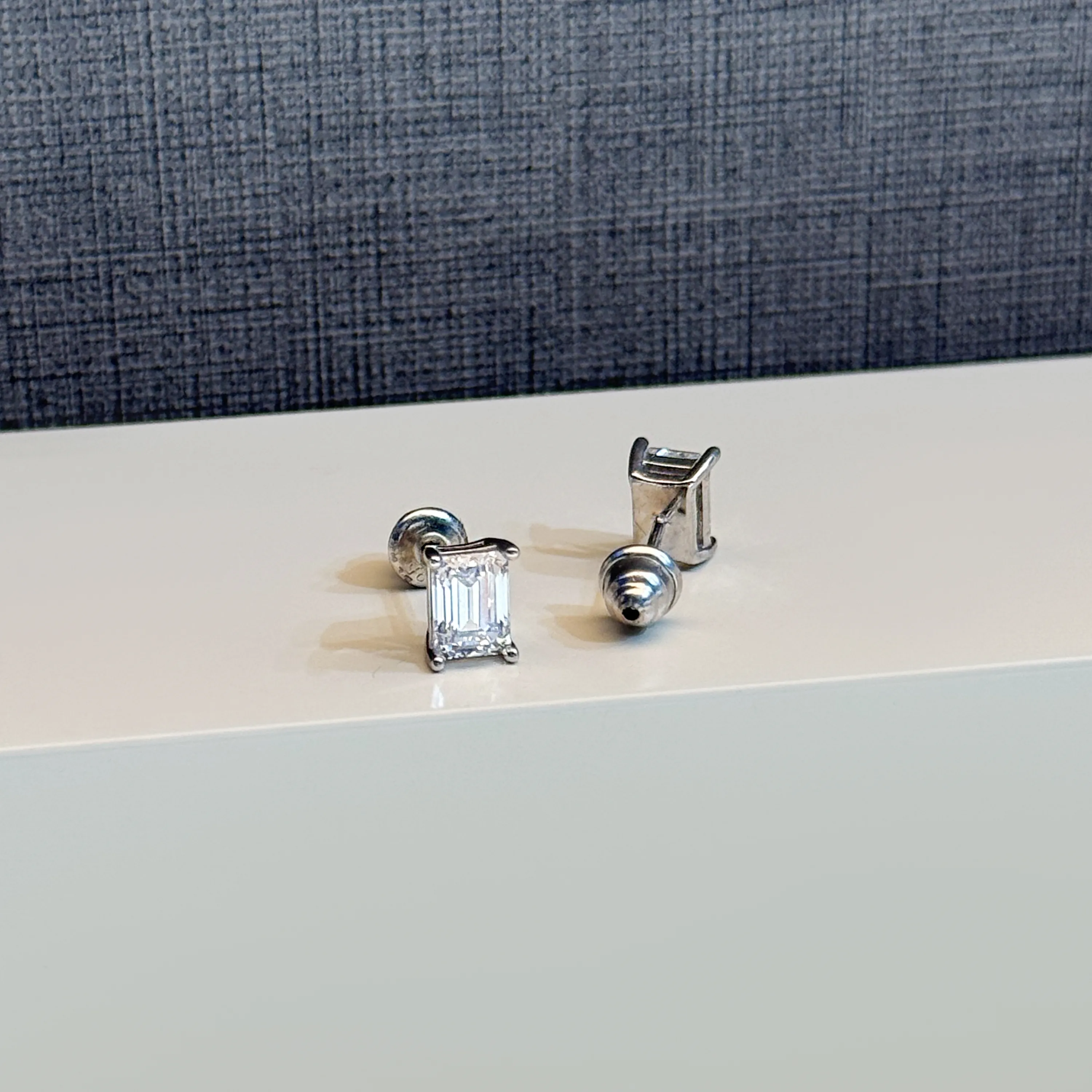 925 Sterling Silver Swarovski Zircon Hoop Earrings