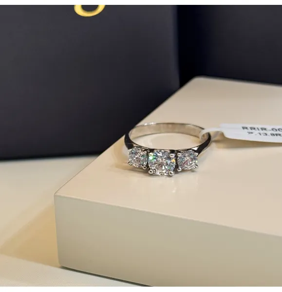 925 Sterling Silver Ring with Swarovski Zircon