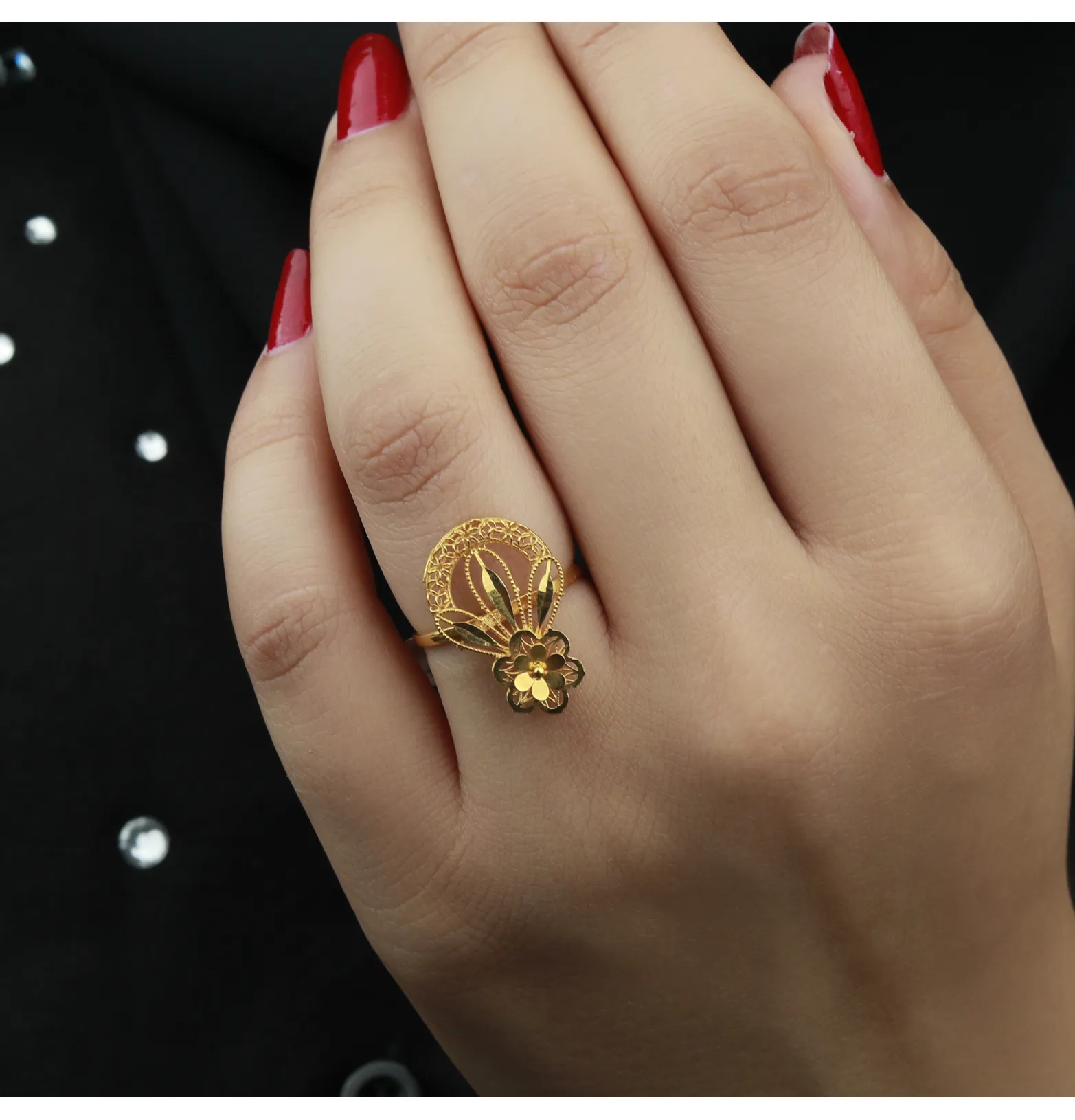 21-karat gold ring, Turkish made