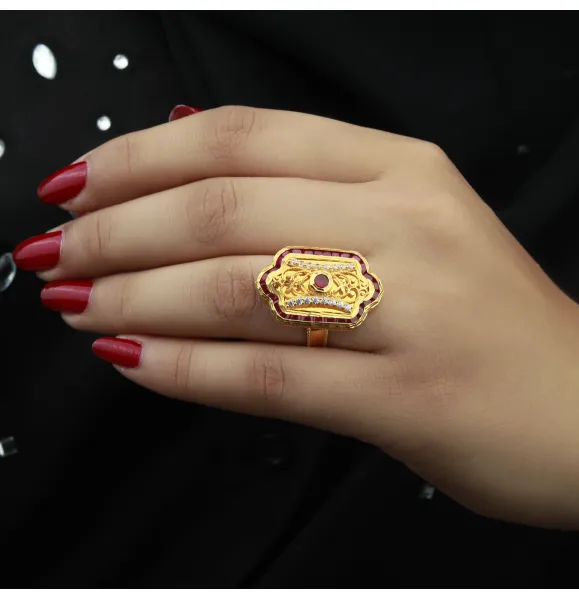 21-karat gold ring, Bahraini made