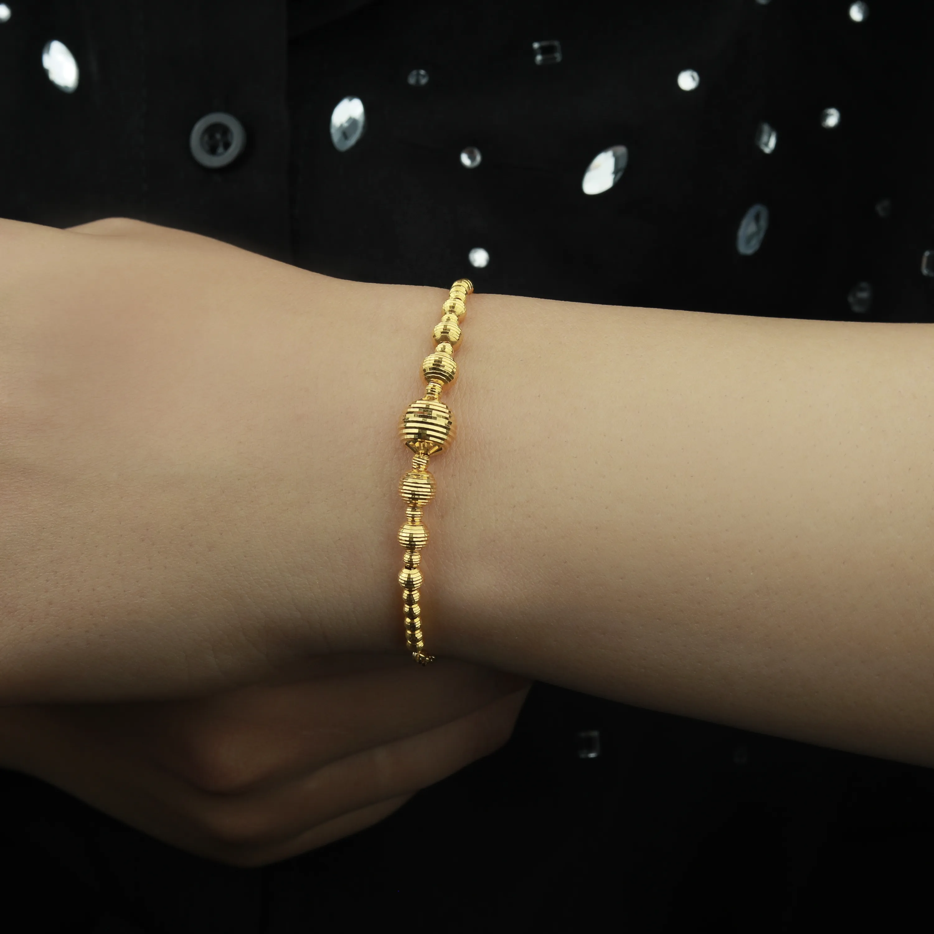 21-karat gold bracelet, Italian made
