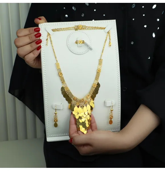 21-karat gold set, Turkish made - (S-0121) 21-karat gold set, Turkish made - (S-0121)