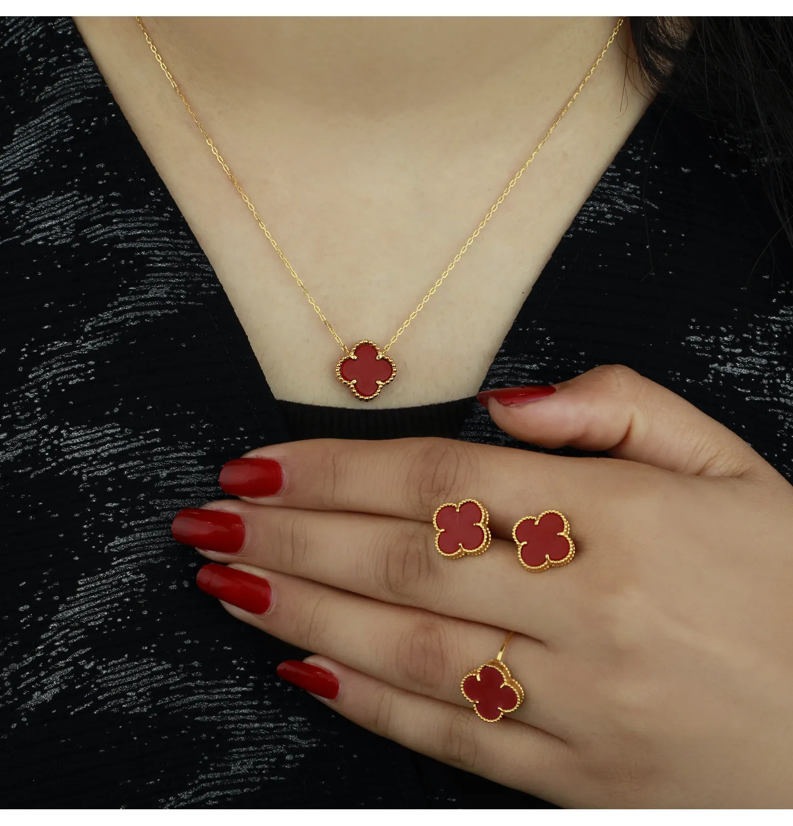 21-karat gold set, Turkish made