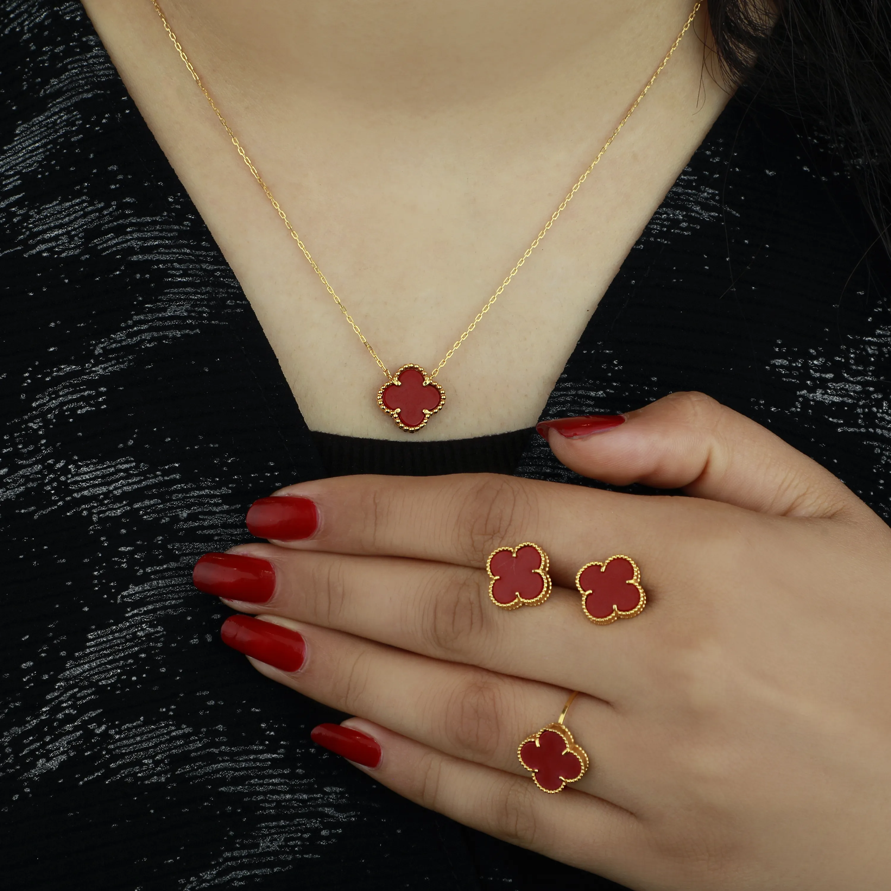 21-karat gold set, Turkish made