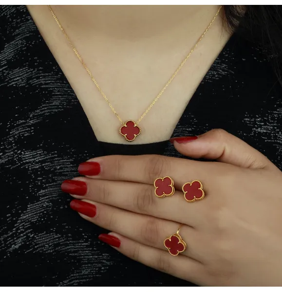 21-karat gold set, Turkish made - (S-0125)