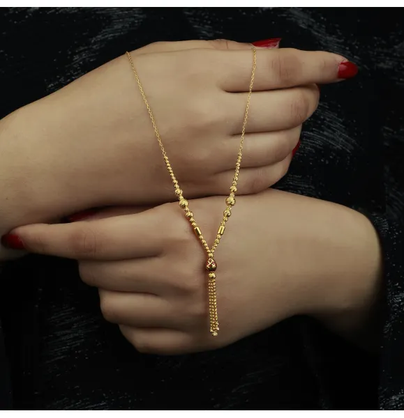 21-karat gold necklace, Turkish made