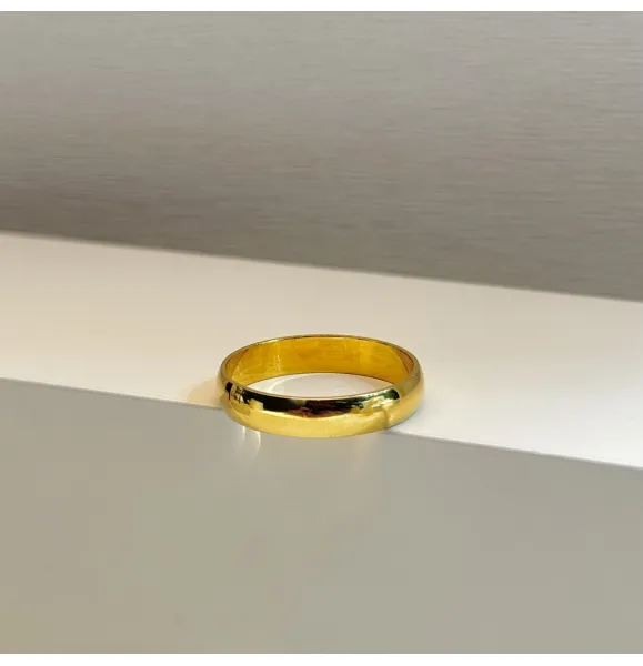 21 karat gold wedding ring, made in Turkey
