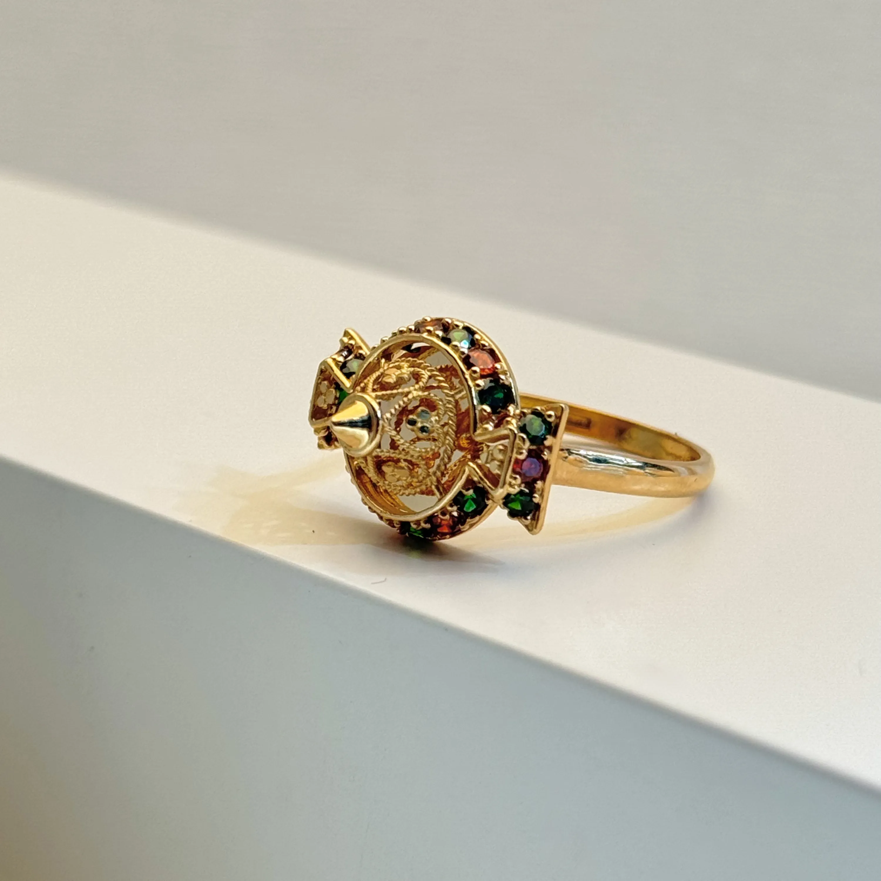 21-karat gold ring, Bahraini-made