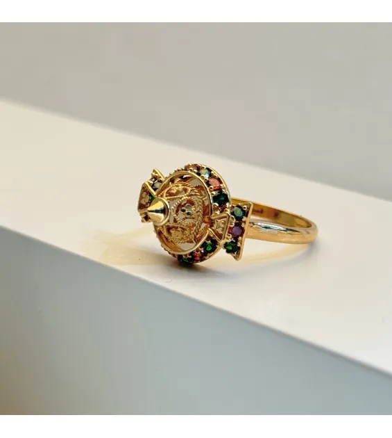 21-karat gold ring, Bahraini-made