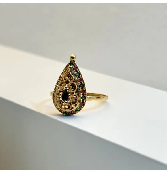 21-karat gold ring, Bahraini-made