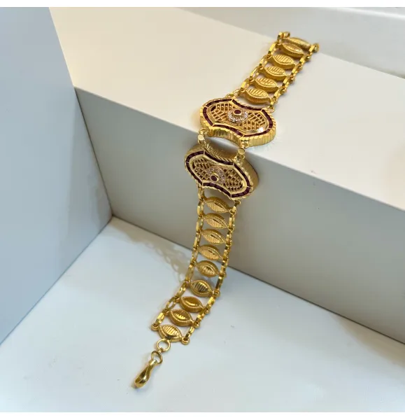21-karat gold bracelet, Bahraini-made