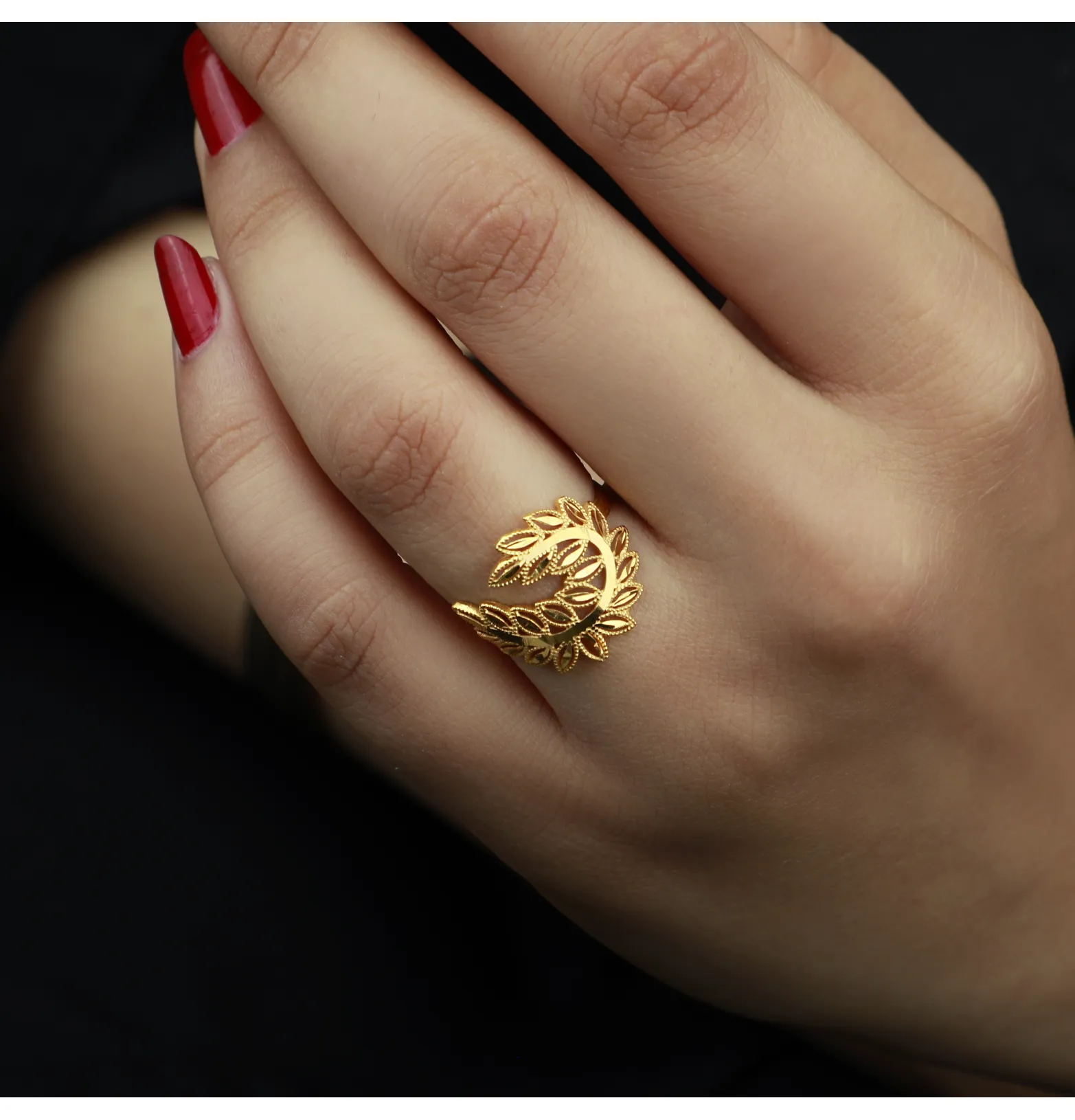 21-karat gold ring, Turkish made