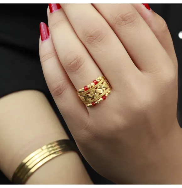 21-karat gold ring, Omani made