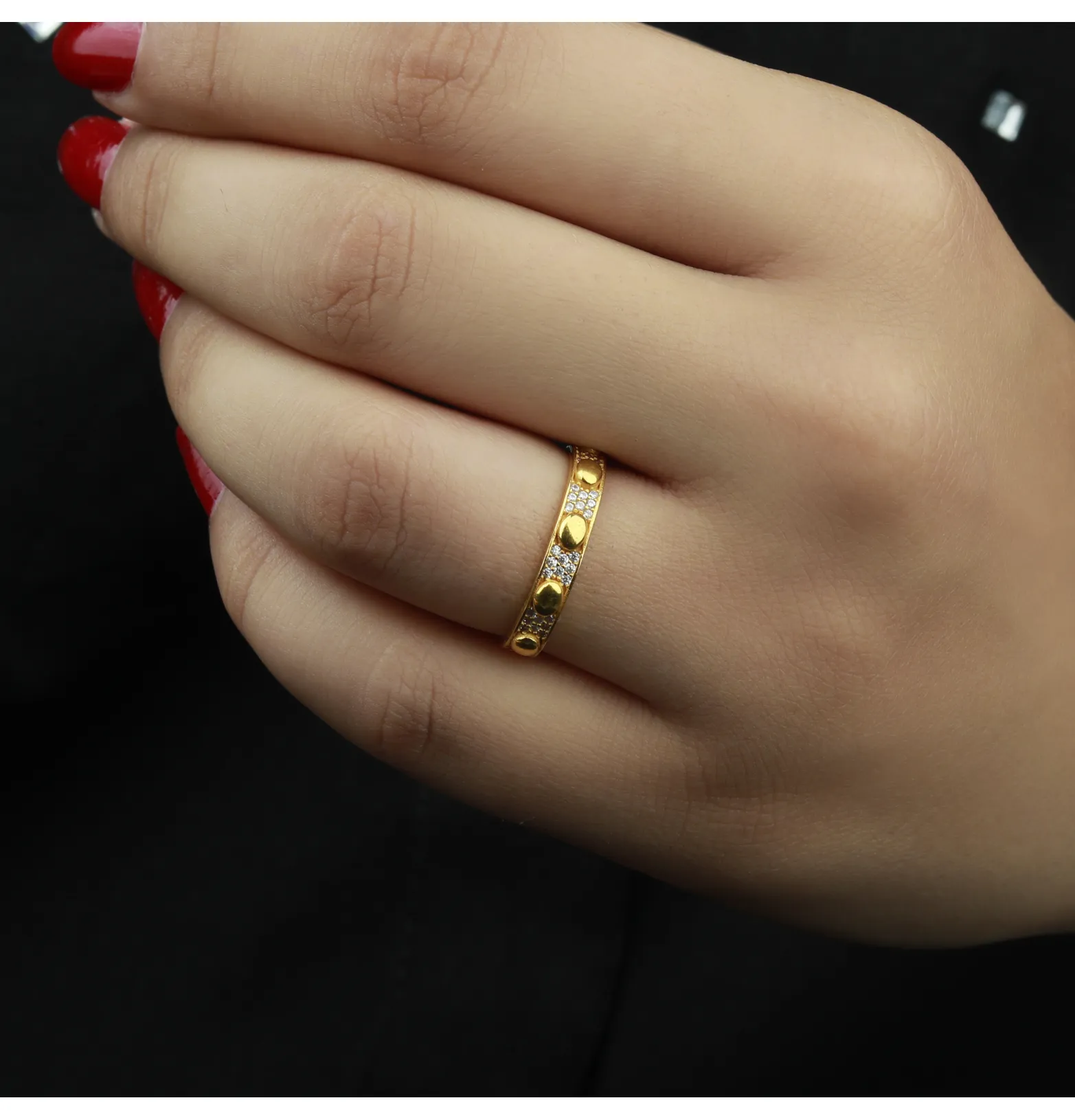 21-karat gold wedding ring, Turkish made