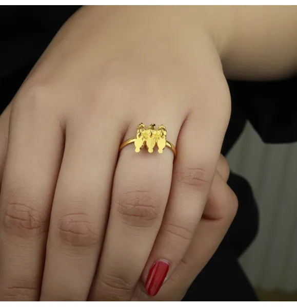 21-karat gold ring, made in the UAE