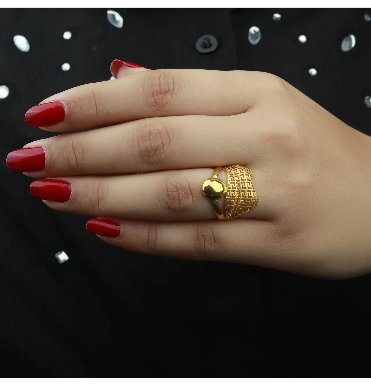 21-karat gold ring, Turkish made