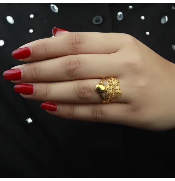 21-karat gold ring, Turkish made