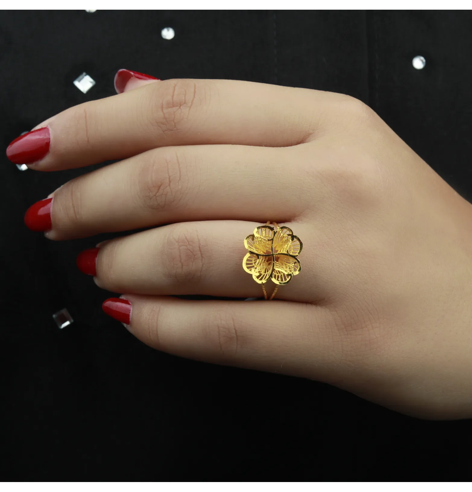 21-karat gold ring, Turkish made