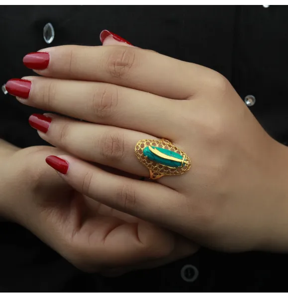 21-karat gold ring, Bahraini made