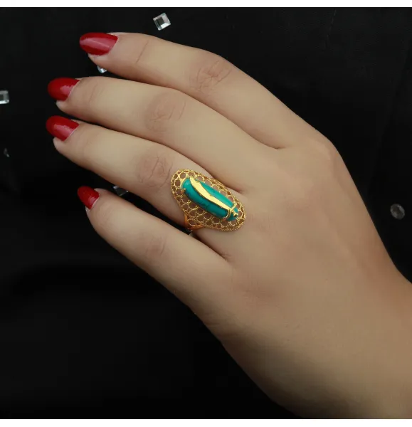 21-karat gold ring, Bahraini made