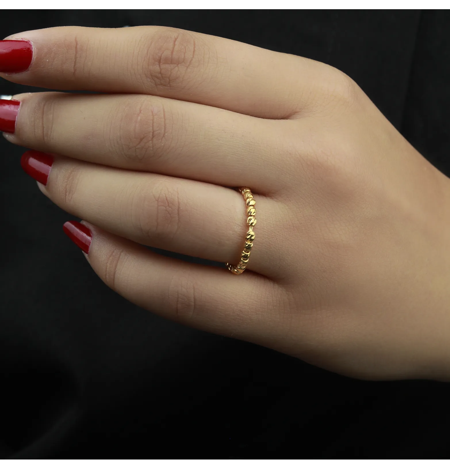 21-karat gold wedding ring, Turkish made