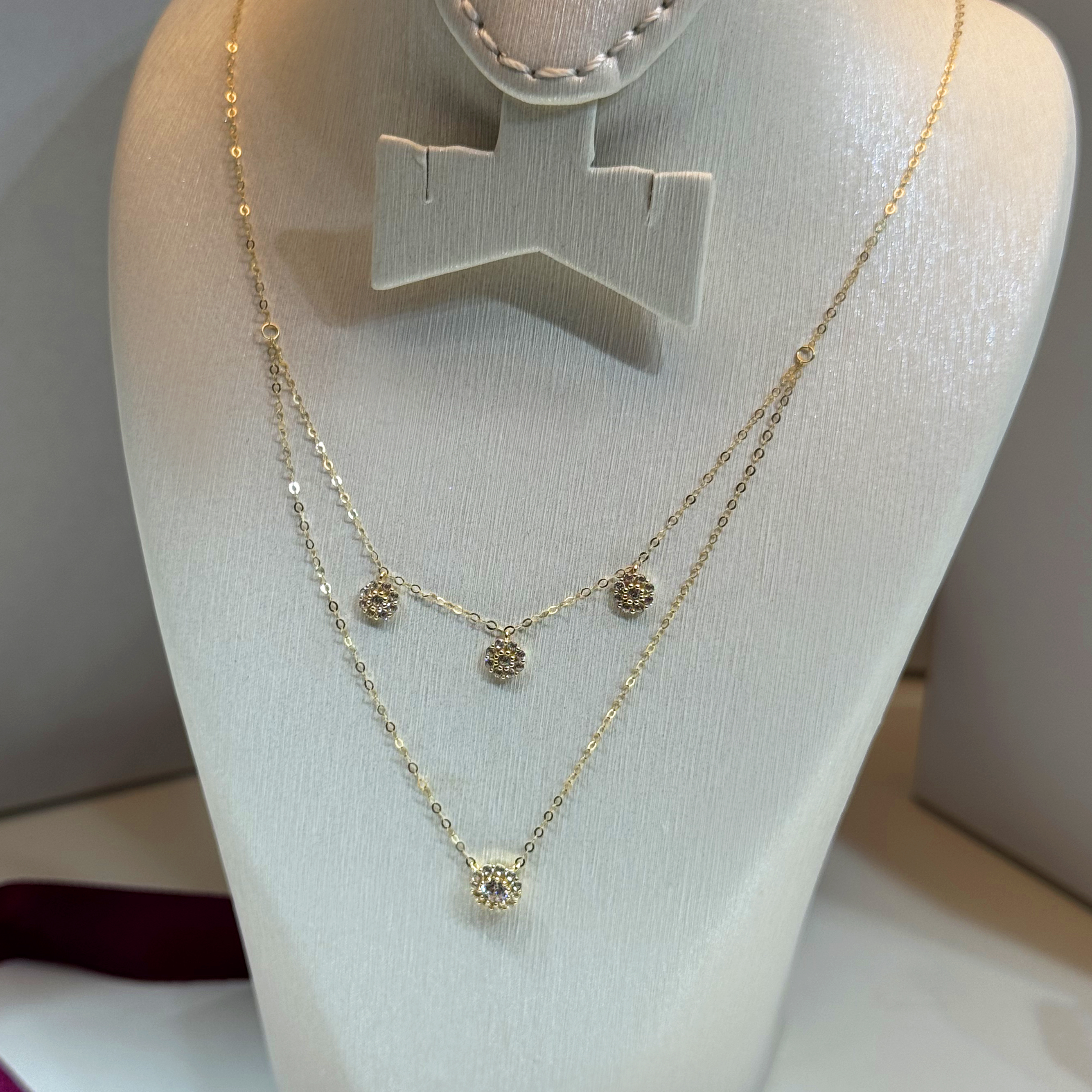 18 karat gold choker, made in Turkey - (H-1073)