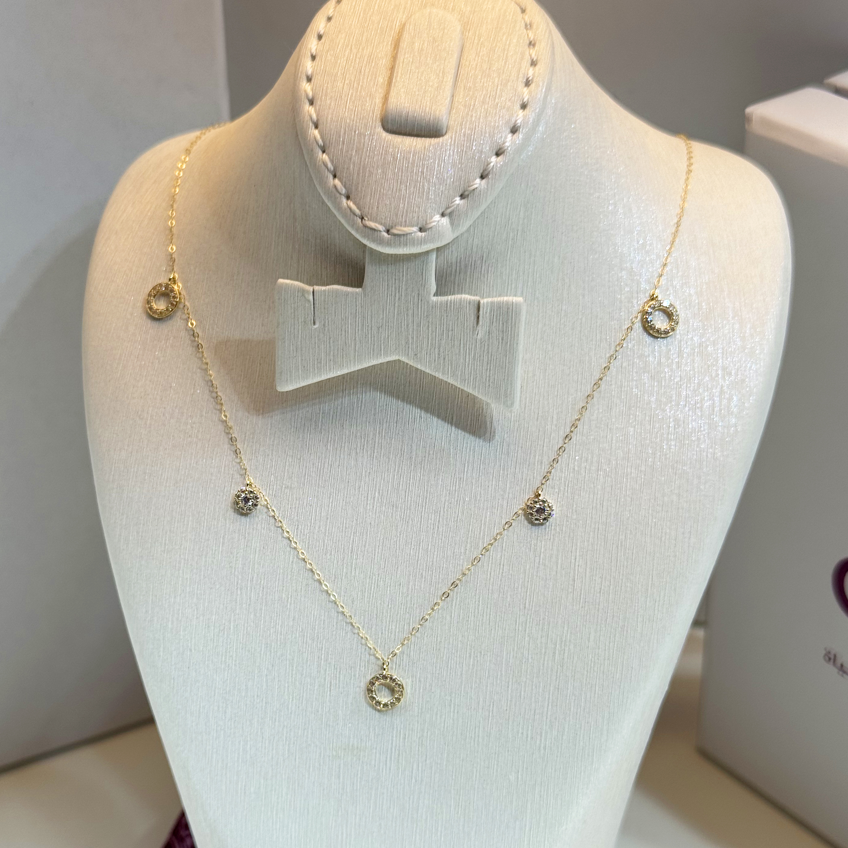 18 karat gold choker, made in Turkey - (H-1075)