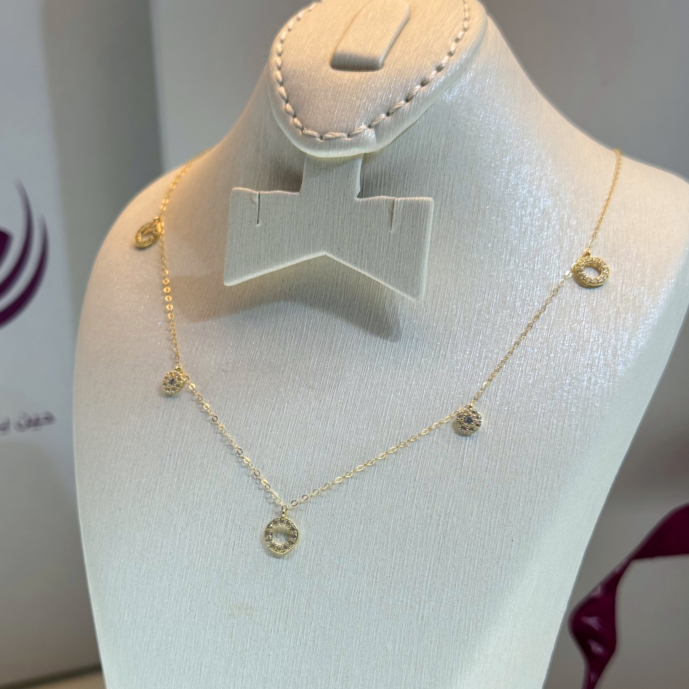 18 karat gold choker, made in Turkey - (H-1086)