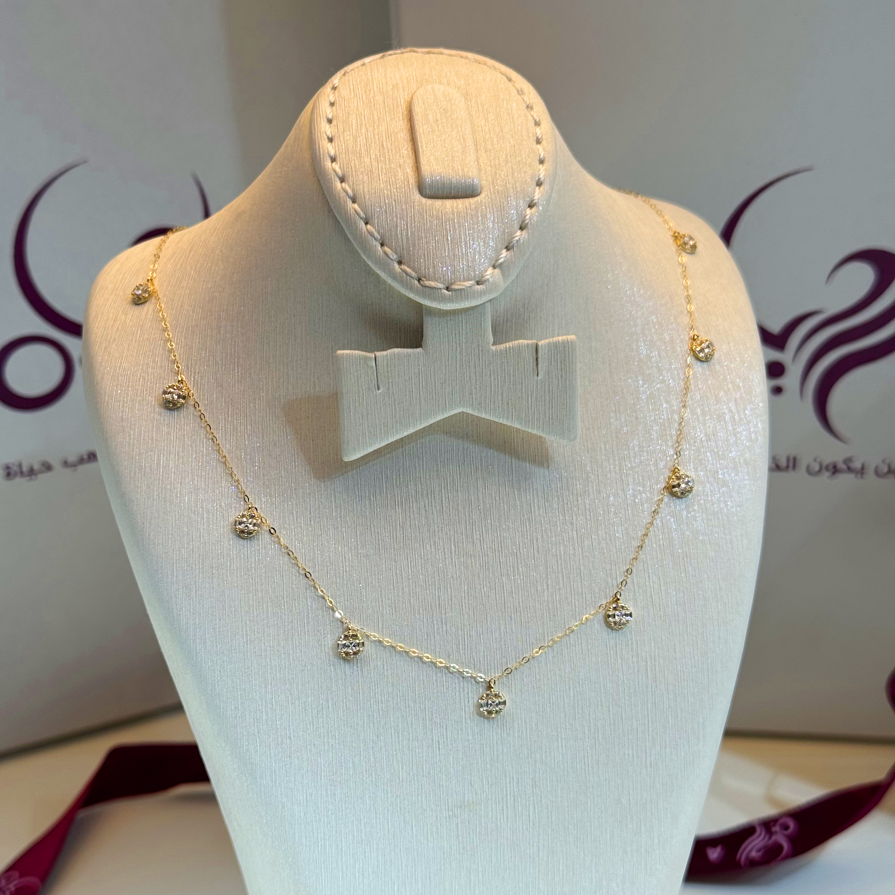 18 karat gold choker, made in Turkey - (H-1106)
