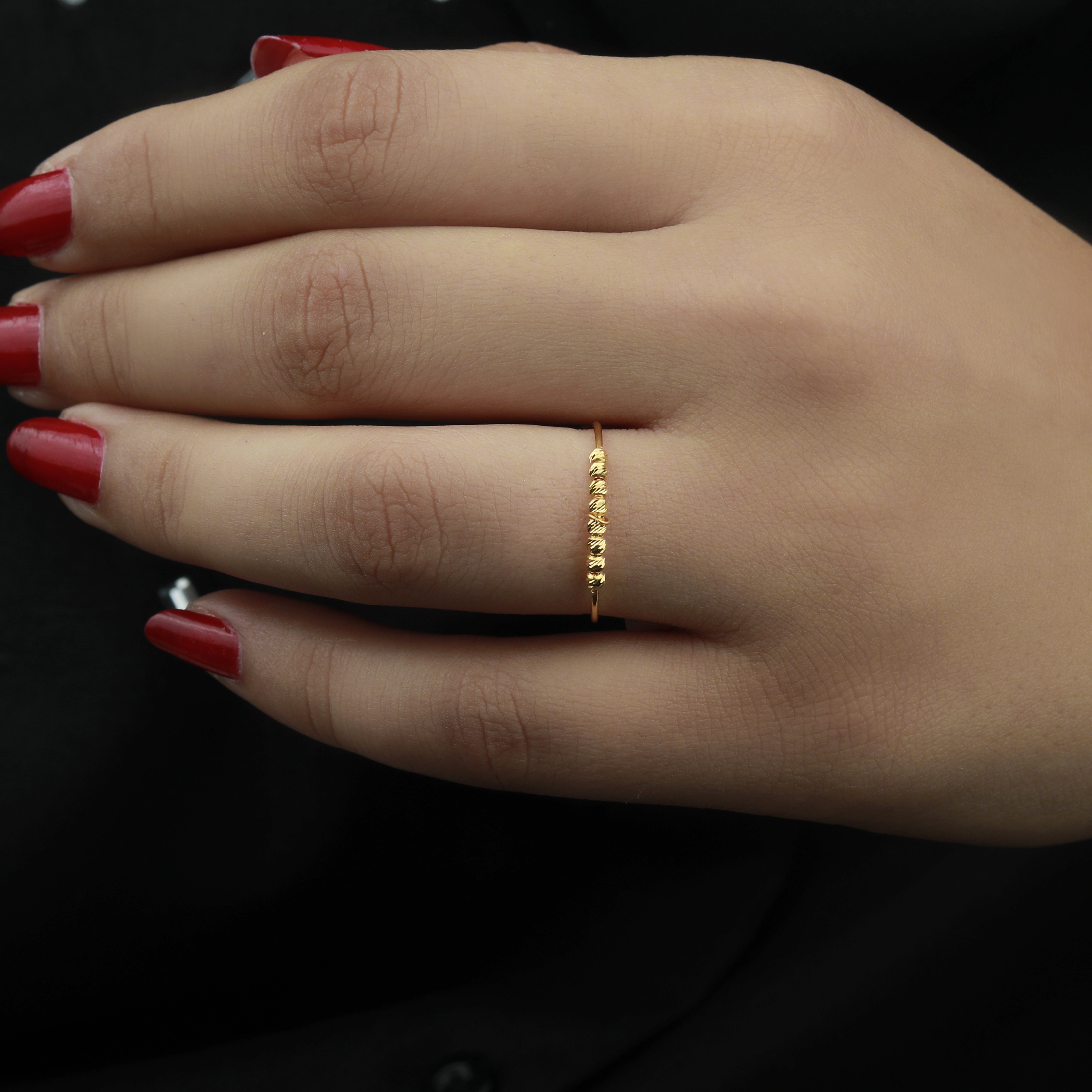 21-karat gold ring, Turkish made - (H-1349)
