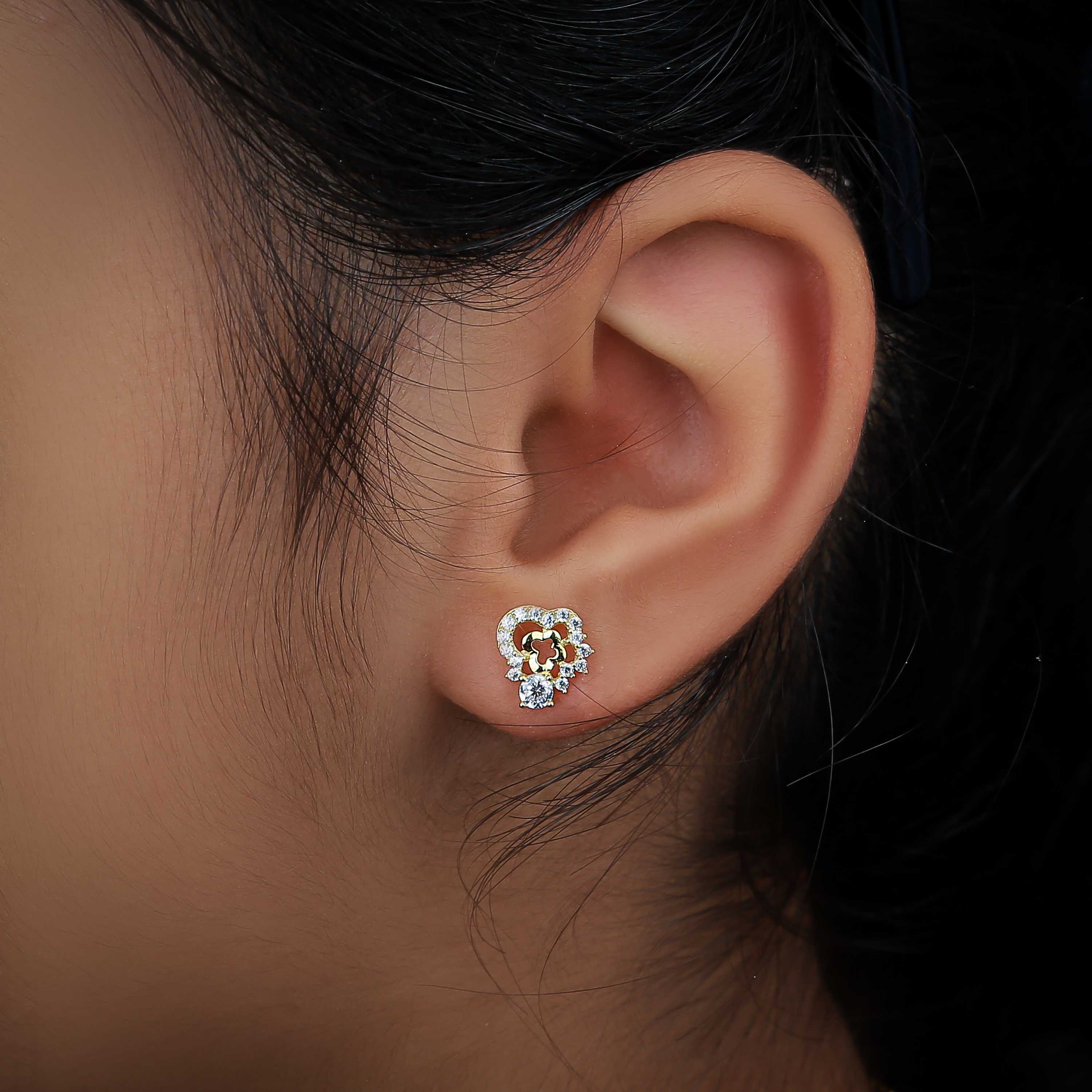 18 karat gold net ring, made in Turkey - (H-0135)