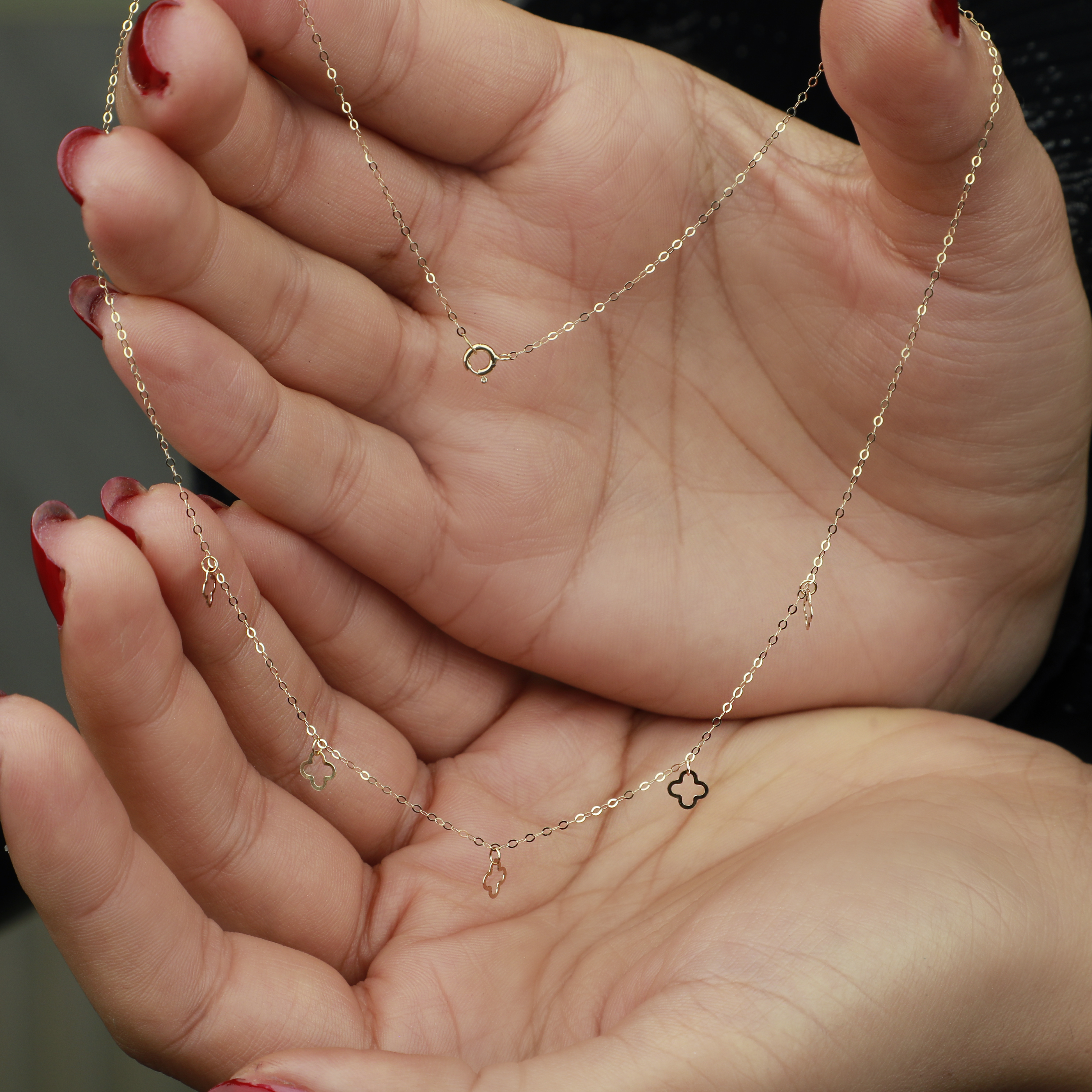 18-karat gold choker, Turkish made - (H-1359)