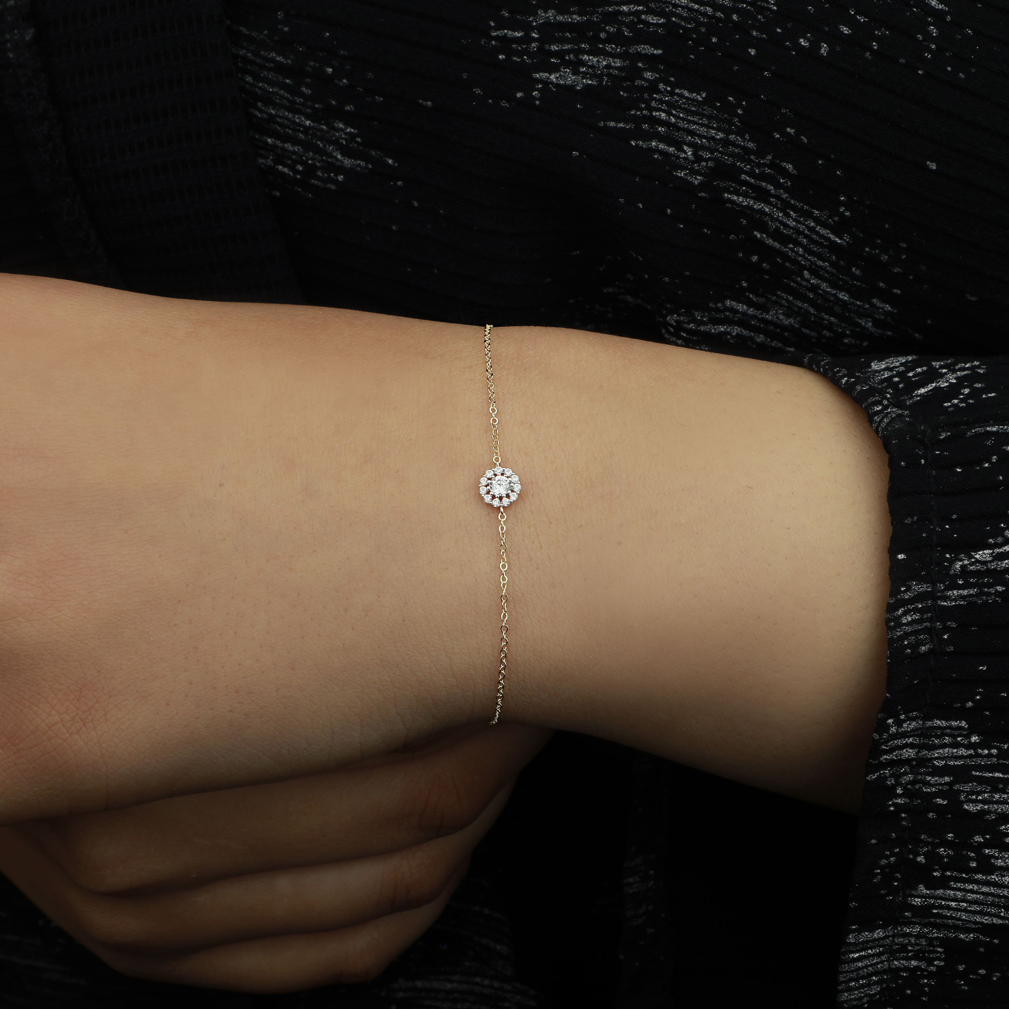 18-karat gold bracelet, Turkish made - (H-1361)