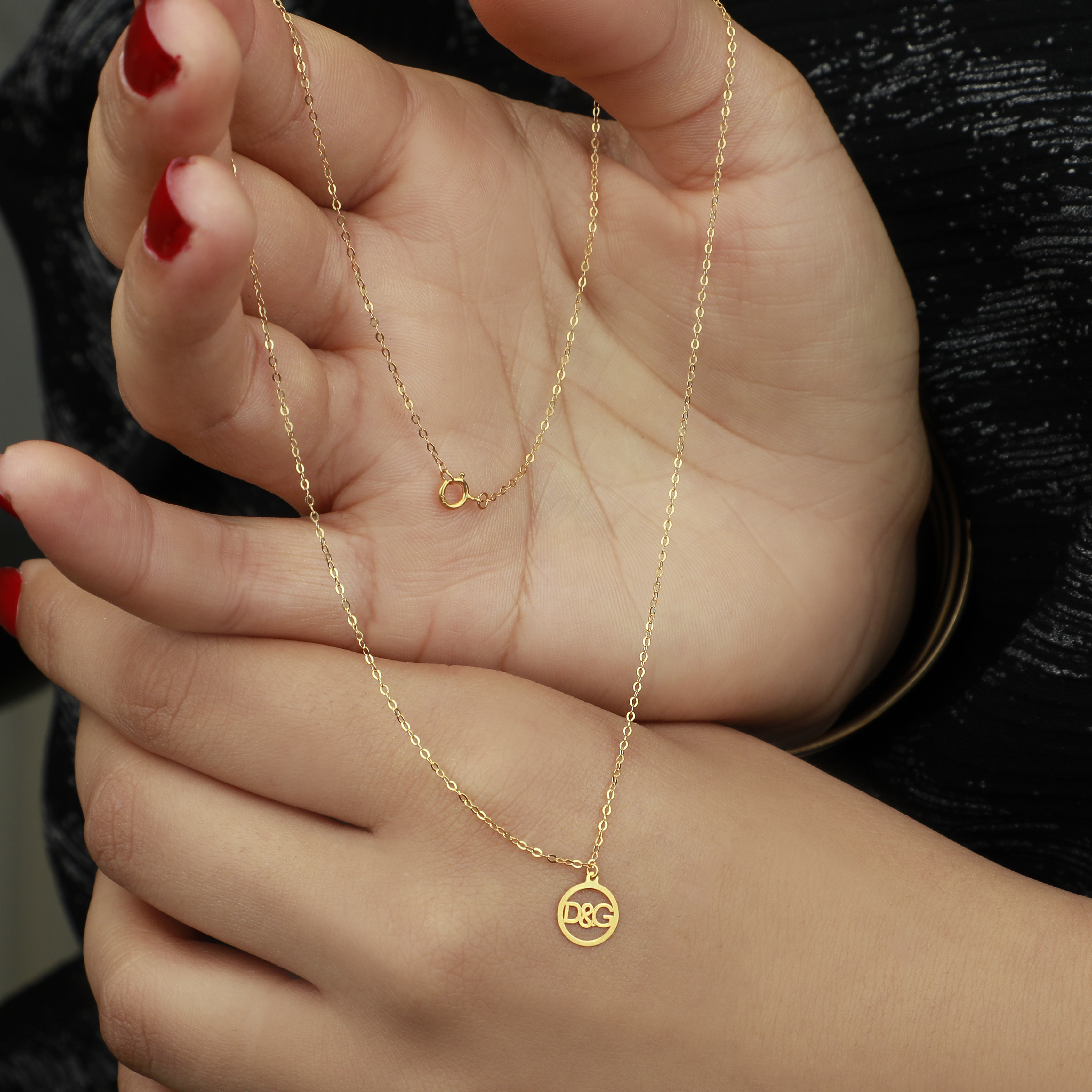 21-karat gold choker, Turkish made - (H-1362)