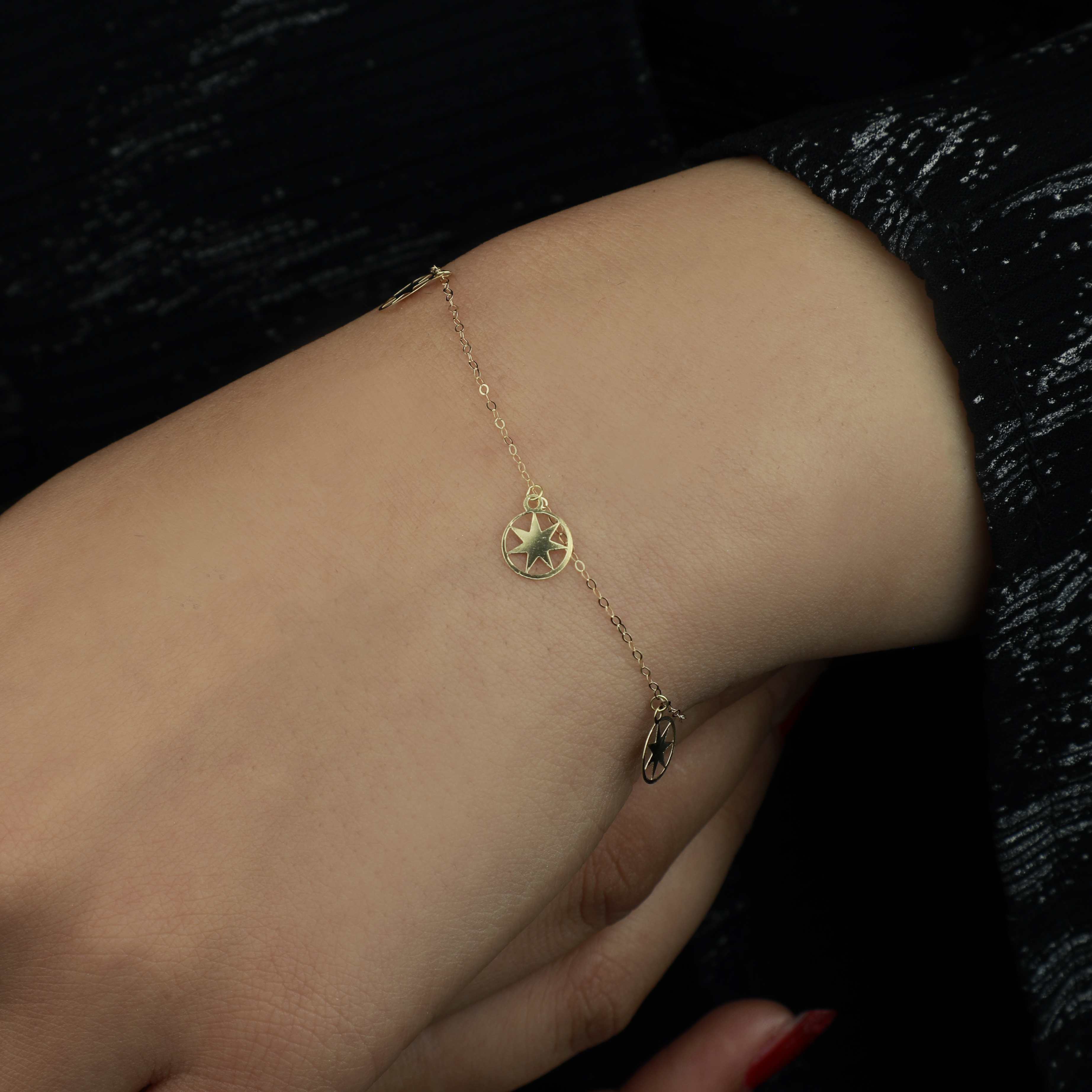 18-karat gold bracelet, Turkish made - (H-1369)