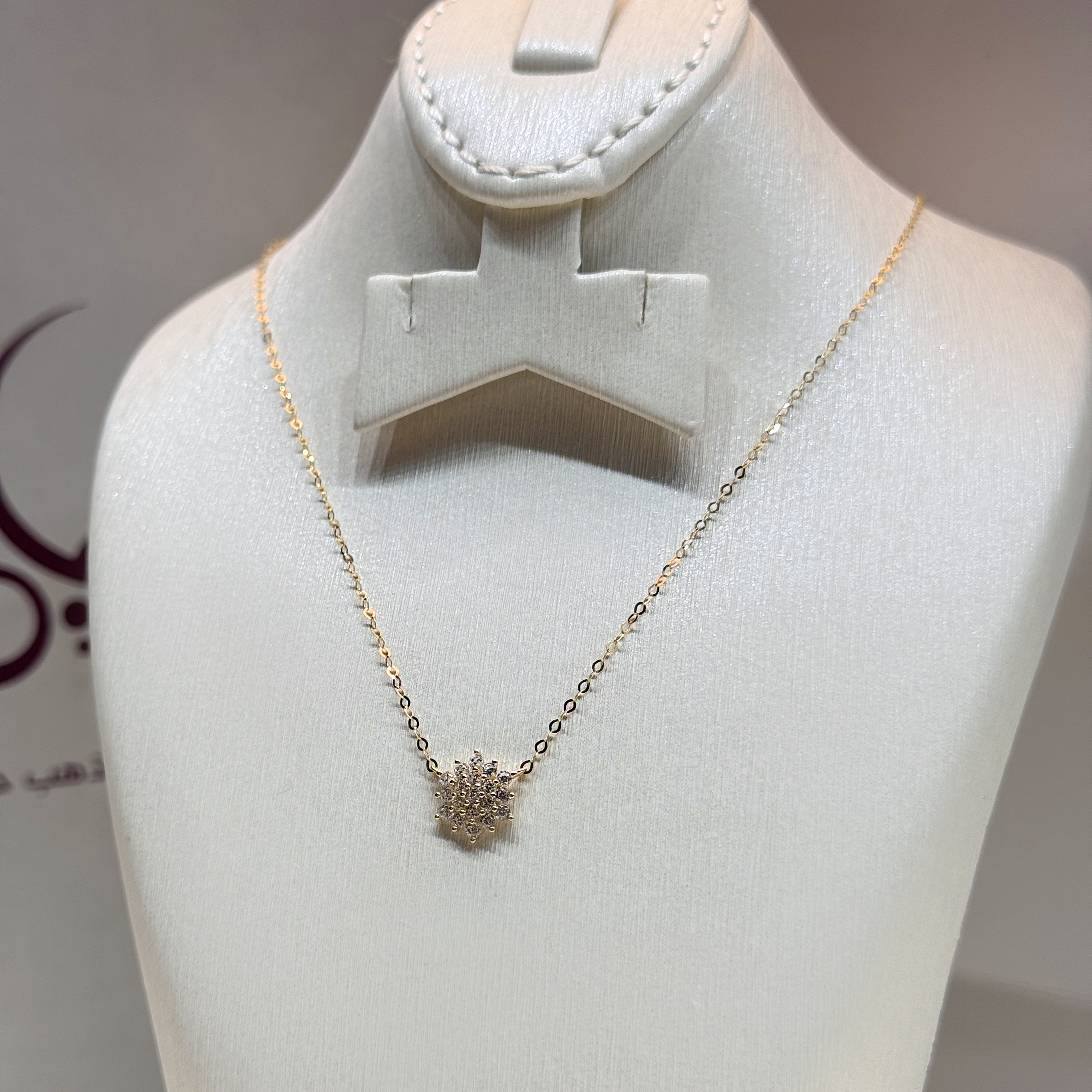 18-karat gold choker, Turkish made - (H-1376)