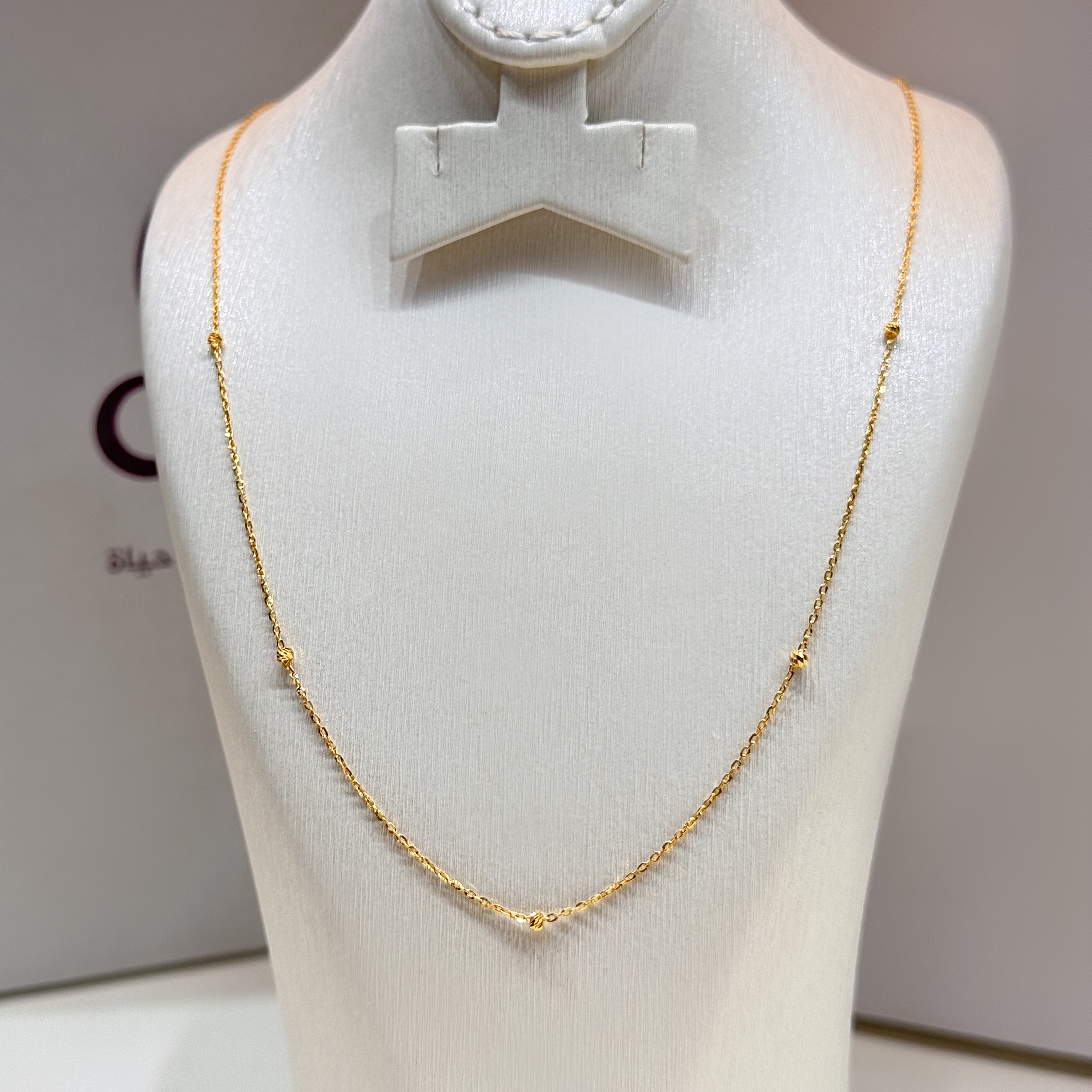 21-karat gold chain, Turkish made - (H-1381)